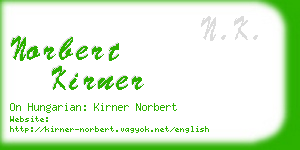 norbert kirner business card